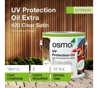 Osmo UV Protection Oil Clear Satin 750ml 420 Extra
