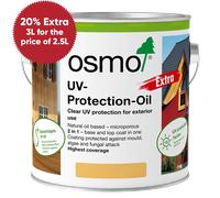 Osmo UV Protection Oil Extra, Exterior Wood Finish, Tinted, 3l (Matt, 432 Light Oak)