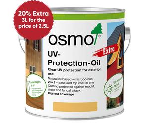 Osmo UV Protection Oil Extra 750ml, Amber - 3072, Satin, Exterior Wood Protection