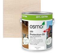 Osmo UV Protection Oil Extra, Exterior Wood Finish, Tinted, 3l (Satin, 3040 White)