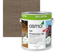 Osmo UV Protection Oil Extra, Exterior Wood Finish, Tinted, 3l (Satin, 3074 Graphite)