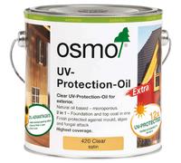 Osmo UV-Protection Oil Extra Satin 420 Clear - Choose Size (75ml or 2.5L)