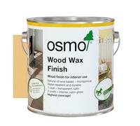 Osmo Wood Wax Finish 3136, Birch Satin Finish, 2.5L - Durable Furniture Wax for Wooden Furniture, Water-Resistant Floor Wax, Wood Treatments - Ideal for Oak, Pine & More