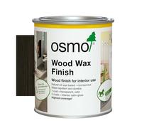 Osmo Wood Wax Finish 3161, Ebony Satin Finish, 750ml - Durable Furniture Wax for Wooden Furniture, Water-Resistant Floor Wax, Wood Treatments - Ideal for Oak, Pine & More