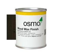 Osmo Wood Wax Finish 3161, Tester Size - Ebony Satin Finish, 125ml - Durable Furniture Wax for Wooden Furniture, Water-Resistant Floor Wax, Wood Treatments - Ideal for Oak, Pine & More