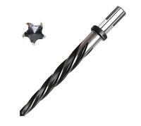 Osmond 1/2In Bridge Construction Reamer Drill Bit, M2 HSS Taper Chucking Reamer for Steel Alloy Metal Wood,1/2In Non-Slip Shank