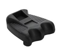 Osmond 1 Piece 2 Holes Pool Cue Holder, Black Plastic Billiard Cue Rack with Chalk Holder