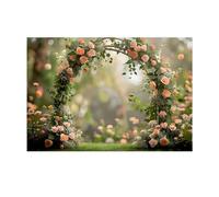Osmond 1 Piece Photography Background Fabric Wreath Scenery Wedding Photography Cloth 210x150cm As Shown 3D Party Holiday Portrait Photography Backdrops,A