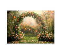 Osmond 1 Piece Photography Background Fabric Wreath Scenery Wedding Photography Cloth As Shown 3D Party Holiday Portrait Photography Backdrops,F