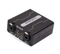 Osmond 1 Pieces GX200 Audio Isolator Dual-Channel 6.5 XLR Mixer Audio Isolator Current Sound Noise Mixer Microphone Common Ground Filter