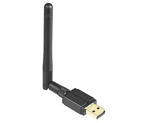 Osmond 1 Set 100M External Antenna USB Bluetooth 5.3 Adapter USB Bluetooth Transmitter Receiver (Black)