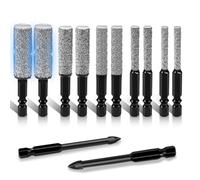 Osmond 12PCS Diamond Drill Bit Set Dry Drilling Wax Core, 35mm Extended Brazed Grinding, 1/4" Hex Shank