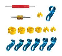 Osmond 16pcs Line Disconnect Removal Tool Set,1/4 5/16 3/8 1/2 5/8 3/4 7/8Inch Line Removal Tool,for Car AC Line