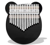 Osmond 17 Keys Kalimba Crystal Thumb Piano Acrylic Portable Musical Instrument Gifts for Children Adults Beginners (Black)