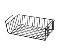 Osmond 1PC Metal Kitchen Organizer Shelf Under Table Hanging Net Basket Multifunctional Book Storage Rack Home Offices B