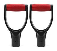 Osmond 2 Pack 1-1/4Inch Polypropylene Plastic Spade Handle Shovel D Grip Handle for Digging Raking Tools