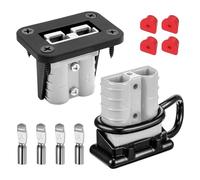 Osmond 2 Pack 6-10 Gauge 12V to 36V Battery Quick Connect/Disconnect with Mounting Bracket 50A Wire Harness Plug Connector Kit