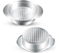 Osmond 2 Pcs Can Strainer Stainless Steel Tuna Can Strainer Food Can Strainer Sieve Oil Drainer Remover Metal Tuna