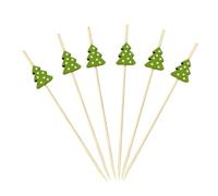 Osmond 200Pcs Christmas Cocktail Picks Sticks Toothpicks Decorative Skewers XmasParty Picks for Food Garnish Skewer Sticks A