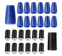 Osmond 24PCS Waterproof Wire Connectors, Blue/Black Sealant Twist Nuts Caps for Landscape Light, Splice Terminal Electrical