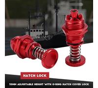 Osmond 2Pcs 35mm Height Push Butto Hatch Cabin Spring Cover Lock for RC Boat Ship Body Shell Spare Parts Red