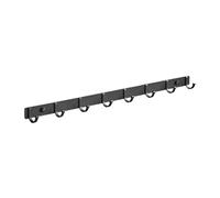 Osmond 2pcs 8 Hook Kitchen Punch-Free Hook Nordic Black Space Aluminium Single Hook Simple Coat Hook Wall Hook. 8 Hooks