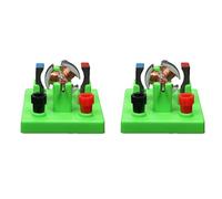 Osmond 2Pcs DIY DC Electrical Motor Model Physics Experiment Aids Educational Students Toy