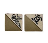 Osmond 2PCS is That Smut - Peeking Jesus Book Club Gift Embroidered Felt Triangle Page Stitched Corner Bookmark