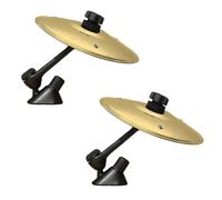 Osmond 2pcs Mini Car Drum Cymbal Clip-on Air Vent Accessory Mini Car Drum Cymbal Gift for Music Enthusiasts