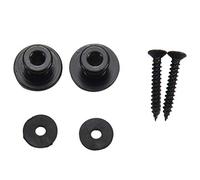 Osmond 2Pcs Mushroom Guitar Strap Buttons Strap for Electric Acoustic Guitar Parts,Black