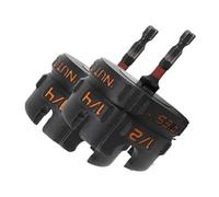 Osmond 2pcs Nut Zipper Drill Attachment for Fast Nut and Bolt Removal, for Conduit Racks- Bolt Extractor Tool