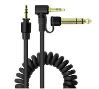 Osmond 3.5mm Audio Extension Cable 3.5mm Male to 3.5mm Male or 6.5mm Male Extension Cable for 3.5mm Jack Device Black