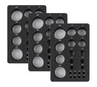 Osmond 3 Pcs Foam Flower Mold Tray-Inch Marked,Helps Buds and Stamens Dry and Maintain Shapes, Multiple Sizes for All Flowers