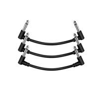 Osmond 3 Pcs Guitar Patch Cables 1/4inch Plugs Guitar Effect Pedal Cables for Guitar Pedals 15cm