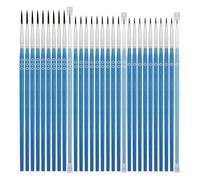 Osmond 30Pcs Small Paintbrushes with Protective Caps, Micro-Type Paintbrush Set, Fine Tip Paintbrushes for Detail Painting
