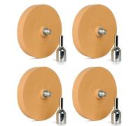 Osmond 4 Pack 3.5 Inch Eraser Wheel Decal Remover Eraser Wheel Adhesive Remover with Adapter Rubber Eraser Wheel for Drill