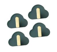 Osmond 4 Pcs Hook Up Plastic Key Hooks Hat Hanger Punching-Free Hooks Bathroom Wall Hook Universal Tv Stand Purse Hangers Easy Install Easy to Use A