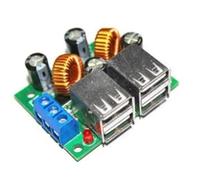 Osmond 4 USB Port A5268 Step-Down Power Supply Converter Board Module DC 12V 24V 40V to 5V 5A for MP3/MP4 Phone Car Equipment