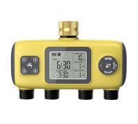 Osmond 4-Way Garden Irrigation Timer Programmable Drip Irrigation Controller Imperial Threaded Tnterface Rain Delay Timed Watering