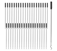 Osmond 40pcs 11.6cm/4.57inch Pen Ink Refills, Replaceable Pens Refills,The Metal Ballpoint Pen Replacement Kit Black