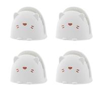 Osmond 4PCS Heat Resistan Silicone Oven Mitts Cooking Gloves Non Slip Oven Gloves Cute Cattoon Shape Insulated Baking Gloves B
