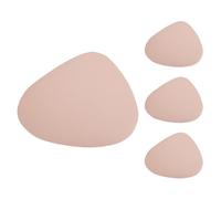 Osmond 4Pcs Placemats for Table Waterproof Non-Slip Coaster Leather Place Kitchen Accessories,Pink