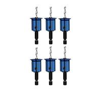 Osmond 6-Piece Set of 10mm Hexagonal Shank Woodworking Countersink Drill Bit Set 2-in-1 Limited Hole Opener
