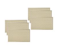 Osmond 6Pcs Rectangular Woven Table Mat Slip 18x12 Inches Textured Scratch Proof PVC Table Mats, for Kitchen Home Decor B