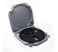 Osmond 7inch Empty Takeup Reel with Empty Take Up Reels Storage Box Portable Full Protection Open Reel Recording Tape Box Case A