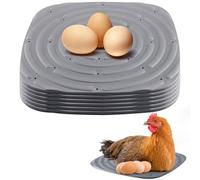 Osmond 8 Pack Washable Chicken Nesting Pads for Laying Eggs, Nesting Box Liners for Chicken Coop Reusable Chicken Litter Gray