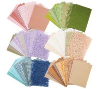 Osmond 90 Sheets Scrapbook Paper and Decorative Mesh Fabric Assorted Set - 6 Pack Mixed Special Paper for Scrapbooking,B