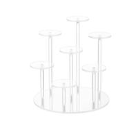 Osmond Acrylic Dessert Display Stand Jewelry Cake Perfume Storage Rack Birthday Cupcake Display Rack Toy Organizer Transparent