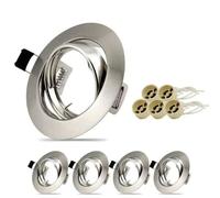 Osmond Adjustable Downlight Led Holders Frame Round Fixture Downlights Cutout for MR16 GU10 Replaced Recessed LED Spot Light A