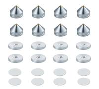 Osmond Aluminium Alloy Speaker Stand Feet 8SET Floor Foot Spikes Cone Nails for Loudspeakers Shoes Spike Pads